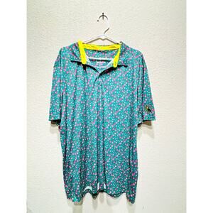 Swannies Polo Shirt 2XL Flowers Bright Palmbrook Golf Course Sun City